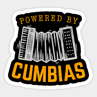 Powered by Cumbias Sticker